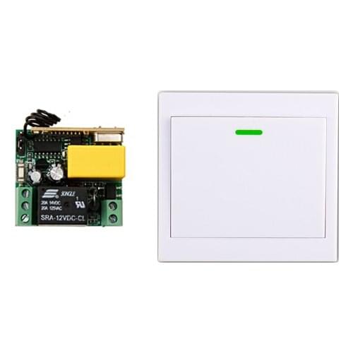 RF mini Wireless Remote Control AC 220 V 1 ch 2017 new receiver+transmitter can Post-it anywhere wall transmitter
