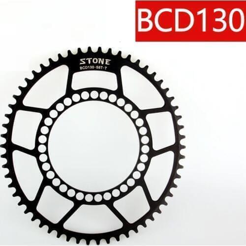 Road Folding Bike Oval Chainring BCD130 46T 48T 50T 52T 54T 56t 58T 60T Narrow Wide 1x System