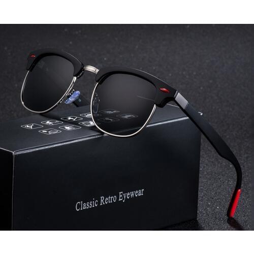 Classic Polarized Sunglasses Men Women Retro Brand Designer High Quality Sun Glasses Female Male Fashion Mirror Sunglass De Sol