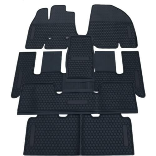Special Rubber Car Floor Mats for 2009-2019 Year Honda Odyssey 7 Seats No Odor Waterproof Carpets