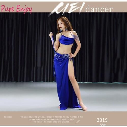 Belly Dancing WomenS Spandex Material Belly Dancer Dress Costume Set Girls Belly Dance Set Sexy bra+skirt