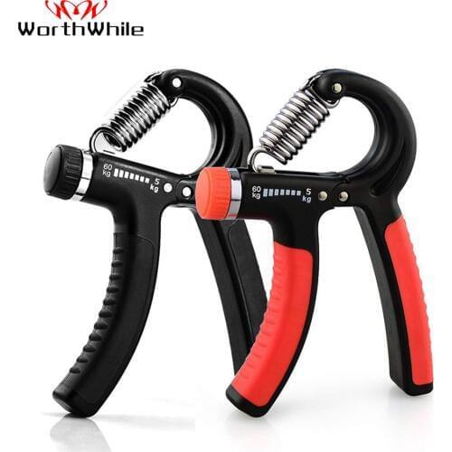 WorthWhile 5-60Kg Gym Fitness Adjustable Hand Grip Finger Forearm Strength for Muscle Recovery Hand Gripper Exerciser Trainer