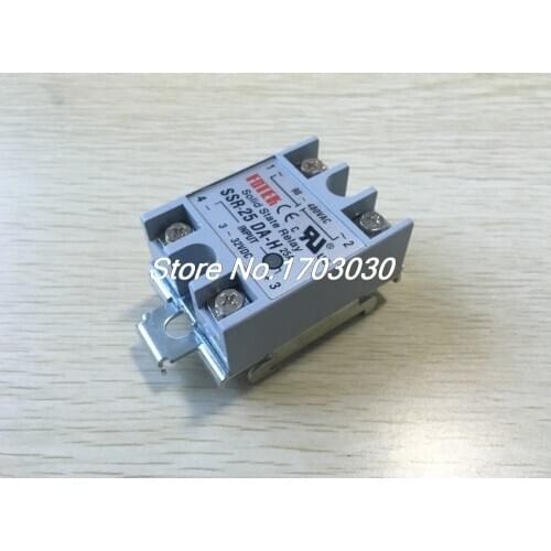 DC 3-32V Input AC 90-480V 25A Solid State Relay DIN Rail Mount SSR
