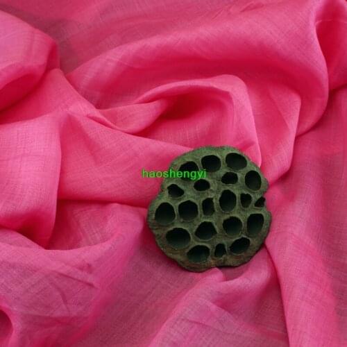 High-quality high-count bottoming ramie garment fabric, pure color high-end hemp material