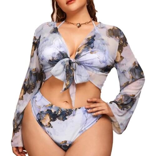WackDaria 2021 Women Big Size Swimwear Swimsuit Beach Wear Fat Size Maillot De Bain Femma Brazilian Swimming Suit