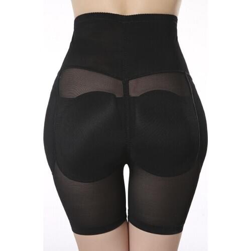Womens Sexy Waist Cincher Boxer Brief Enhancer Booster Booty Butt Lifter Body Shaper Tummy Control High Waist Padded Panties