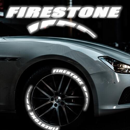 1.1inch Silver Reflective Car Tire Decor Stickers Car Tuning Tire Decals Warning Stickers Car Tuning Motorcycle Stickers