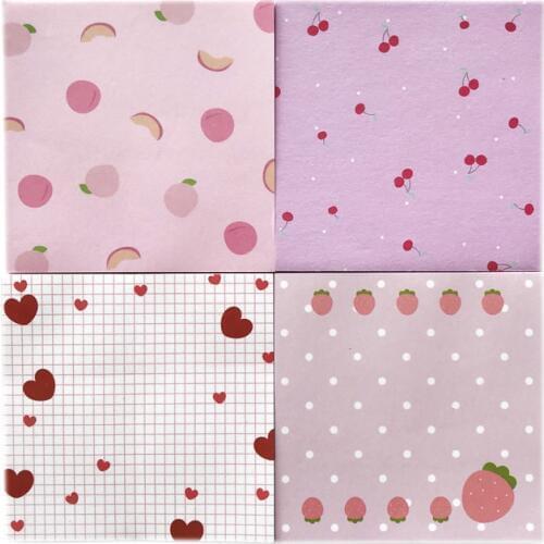 50 Pages/Pack Cute Heart Fruit Cherry Peach Strawberry Memo Pad Paper Notepad School Office Supply Student Stationery Kid Gift