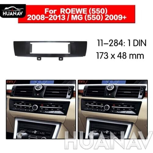 HUANAV Car Radio stereo Fitting installation adapter fascia For 2008-2013 ROEWE 550/2009+ROVER MG6 Radio frame Audio Fascia