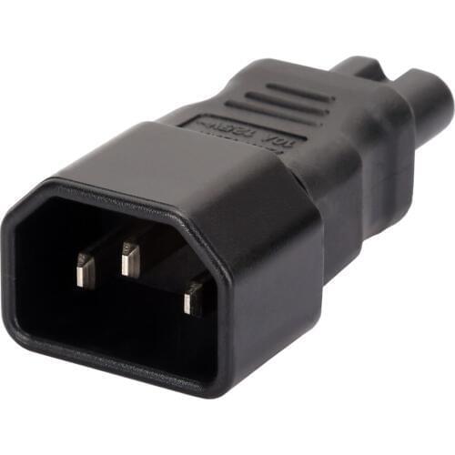 IEC 320 C14 to C7 adapter IEC C7 to C14 AC adapter Kettle 3-Pin C14 Male To C7 Female Power Converter Plug Socket