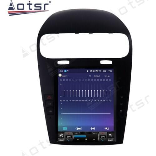 Tesla Screen PX6 Android 9.0 4+64G Car Radio Player GPS Navigation Auto Stereo HD Multimedia For Fiat Freemont For Dodge Journey