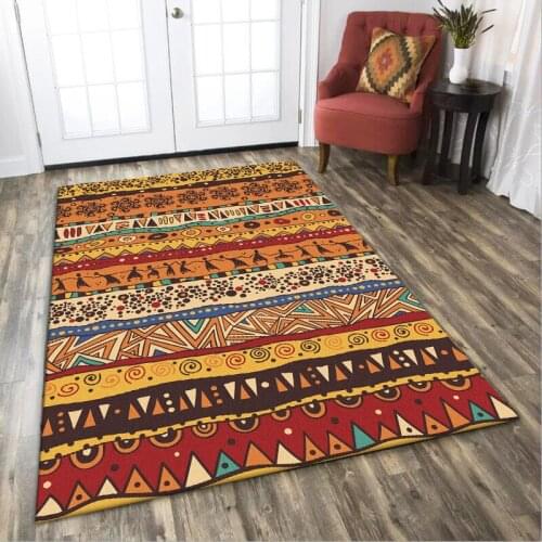 Bohemian Rug Indian Tribal Peoples Style Color Geometric Carpet Bedroom Living Room Bed Blanket Bathroom Kitchen Foot Mat