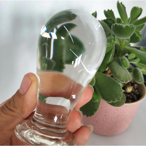 Large glass anal plug dildo huge butt plug fake big penis extender adult masturbator sex toy for women men gay Dildo realistic