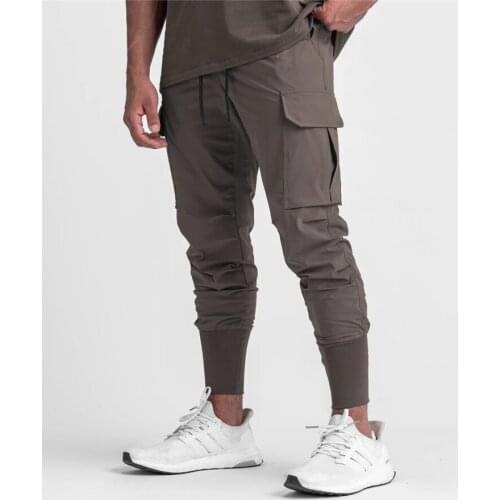 Gym Running Pocket New Fitness Men Sports Pants Streetwear Outdoor Casual Pants Cotton Men Fashion Brand Mens Clothing