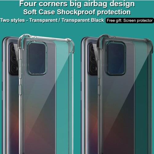 Case for Samsung Galaxy A72 4G IMAK Shockproof Conners Airbags Soft TPU Back Cover Case for Samsung A72 5G