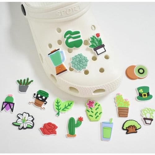 Crocses Charms Environmental Protection Series PVC Flexible Glue Removable Shoe Ornament Shoe Buckle Decorative Buckle