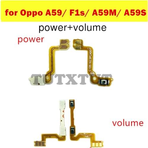 For oppo A59/ F1s/ A59M/ A59S Power Volume Flex Cable ON OFF Side Button Switch Flex Cable Replacement Repair Spare Parts