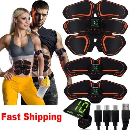 EMS Abdominal Muscle Stimulator Wireless Buttocks Hip Trainer Abdominal ABS Stimulator Fitness Body Slimming Massager