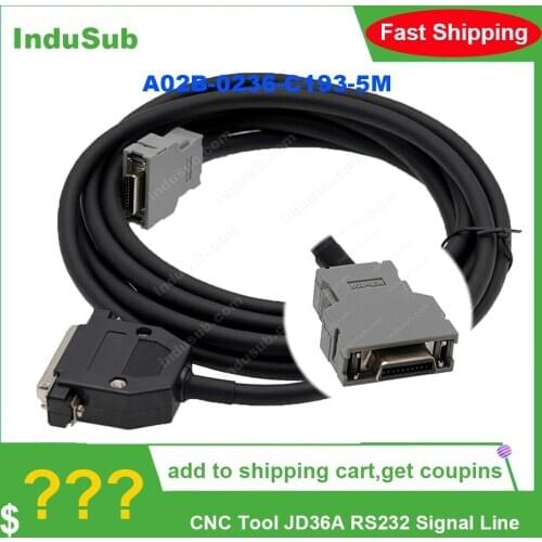 A02B-0236-C193-5M CNC Tool JD36A RS232 Signal Line A02B0236C193-5M