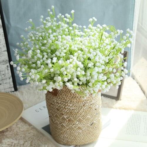 1 Bouquet Beautiful Gypsophila Artificial Fake Silk Flowers Baby Breath Plant Home Wedding Christmas Decorations Fake Flowers