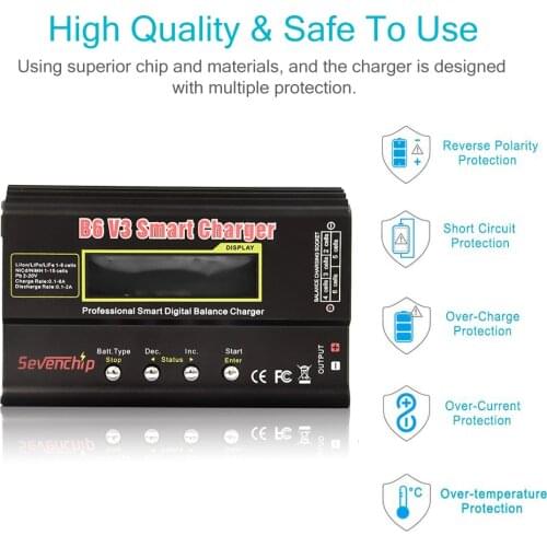 Kebidu NiMh Li-ion Ni-Cd RC Battery iMAX B6 Lipro Balance Digital Charger Discharger intelligent charger