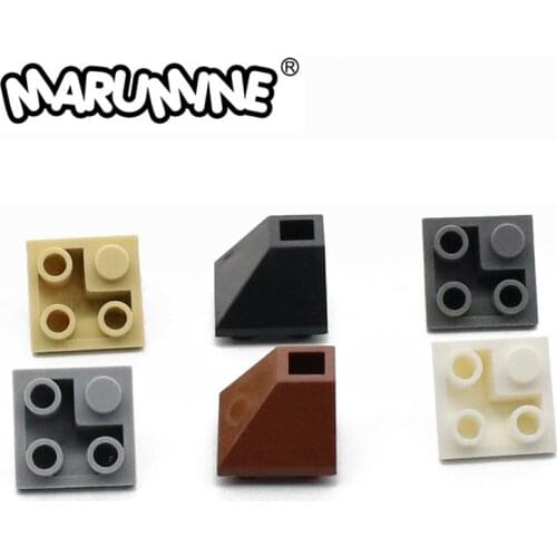 Marumine Roof Tile Corn 45 2 x 2 Invert 3676 Slope Bricks City Building Educational Toys For Children
