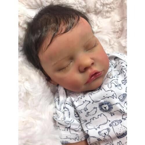 NPK 48CM reborn premie baby newborn doll Twin detailed hand painting real soft touch cuddly baby collectible art doll