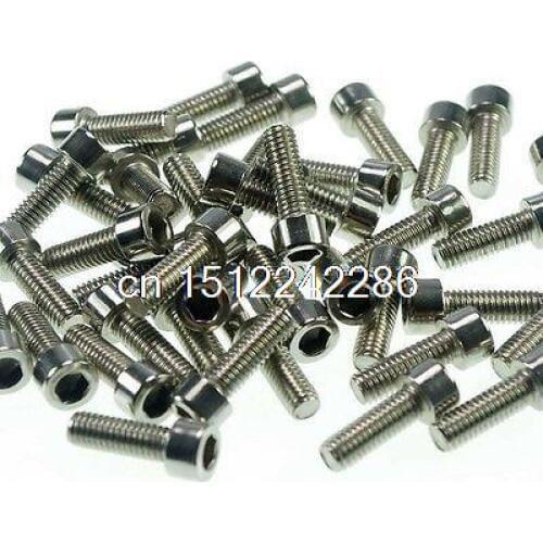 Lot50 Metric Thread M6*20mm Stainless Steel Hex Socket Bolt Screws