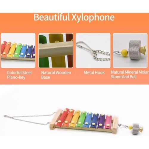 MLGB Chicken Swing Toys and Chicken Toys Xylophone 2 Pack Chicken Toys for Poultry Run Rooster Hens Chicks Pet Parrots Macaw