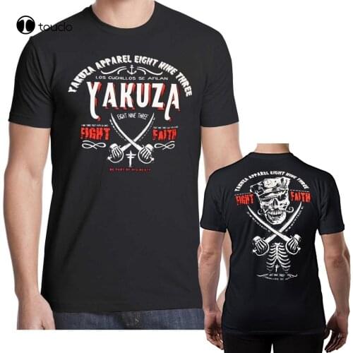 Yakuza T Shirt Mens Round Neck Short Sleeves T-Shirt Cotton Tops Fashion Clothing Tee Shirt