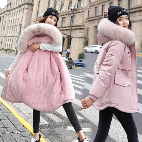 New Female In Long Winter With Thick cotton-padded Jacket Keep Warm Women Fashion Slim cotton-padded Clothes