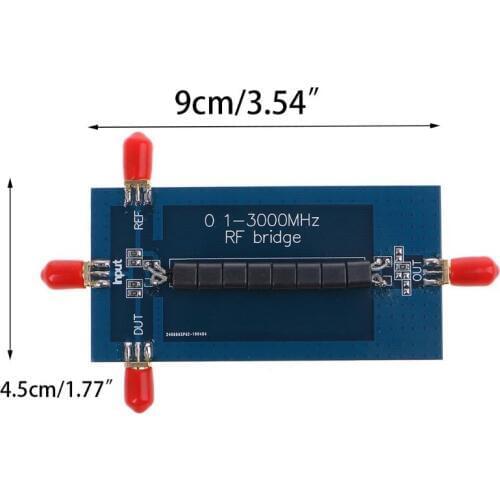 New 0.1- 3000MHz RF SWR Reflection Bridge VHF VSWR Return Loss Antenna Analyzer
