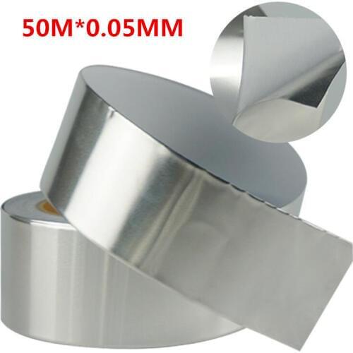 Single layer conductive high temperature aluminum foil tape waterproof shield Tape BGA insulation 50M *0.05mm