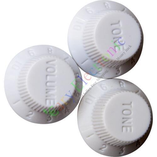 Wholesale and retail 50set 26mm White potentiometer cap knob Guitar tube Volume Tone audio parts amp free shipping