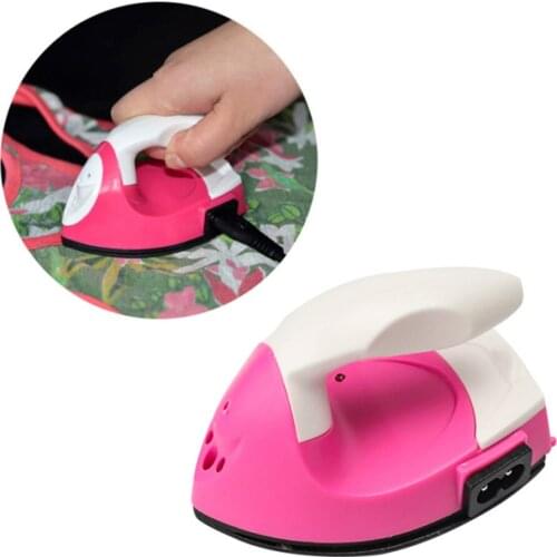 Iron Manual Mini Electric Iron Portable Crafting Clothes Ironing Sewing Supplies Ceramic Heating Material For Home Travel Use