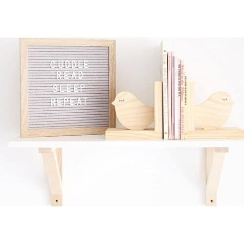 Nordic Wooden Wall Mounted Shelf White Floating Shelve Kids Bedroom Decorations Nursery Living Room Decor Storage Rack Organizer