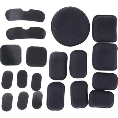 Tactical Helmet Pads 19pcs/set Soft Durable EVA Outdoor Airsoft Paintball Hunting Motorcycle Military Helmet Protective Pad