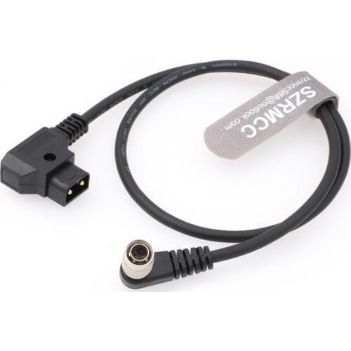 Zaxcom Sound Devices 688 644 633 Thin Power Cable Anton Bauer IDX D-Tap to Thin Right Angle Hirose 4 pin Male