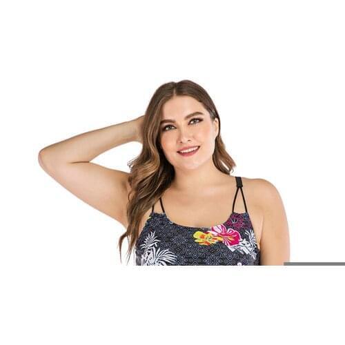 Plus Size Bikini Printing Sling Bikini Two Piece Bikini Swimsuit Swimwear Beach Swimming Suit XL-4XL