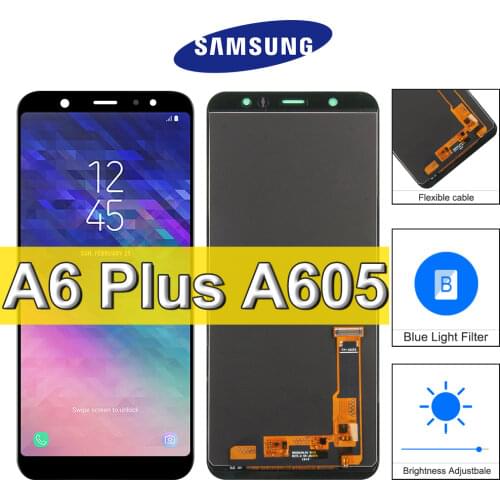 For Samsung Galaxy A6 plus 2018 A605 LCD Display Touch Screen Digitizer Assembly For Samsung A6 plus A605 A605F A605FN A605G