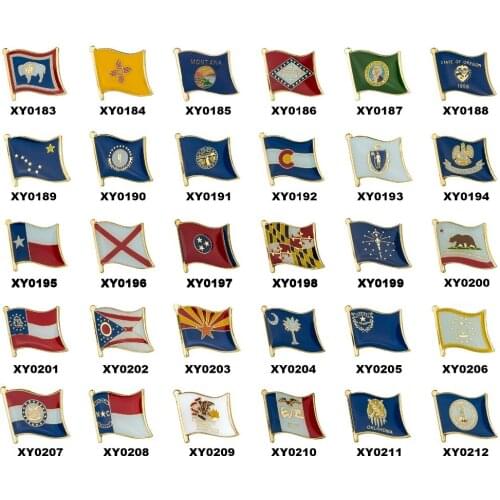 Badges flag badge U.S.A Texas State flag lapal pin on backpack pins for clothes 100pcs a Lot