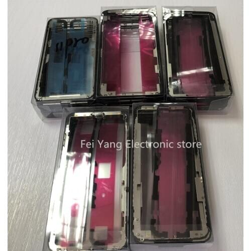 10pcs best Front Bezel Middle Frame Mid Frame Chassis Bezel Touch Screen LCD for iPhone XS / XS MAX fast shipping