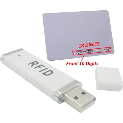 10PCS USB Proximity RFID 125khz IC 13.56mhz card Reader
