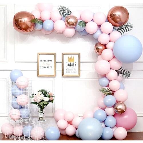 100pcs Macaron Balloons Confetti Set Chrome ballon Birthday decor Party Wedding Decoration Wedding Anniversary globals Metallic