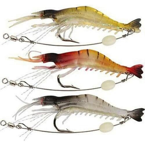 3Pcs 9cm 6g Fishing Artificial Lure Wobbler Shrimp Shaped Swim Bait Lure Wobbler Shrimp Shaped Swim Bait