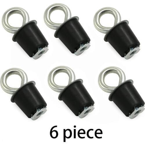 6Pcs Lock & Ride ATV Tie Down Anchors Type Cargo Rack Tie Down Eye Bolt Fasteners 5/16" x 2 1/8" for Polaris Sportsman RZR ACE