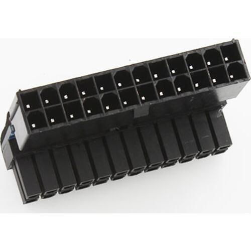 ATX 24Pin Atx 90 degree 24 pin to 24pin Power Plug Adapter Mainboard Motherboard Power Connectors Modular Power Supply Cables