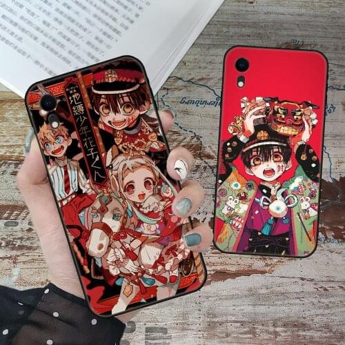 For iPhone 11 12 8 Plus Mini Pro X XR XS Max 4 5 7 6 6S 8 SE Phone Case Black Cover Back Art Shell 3D Anime Hanako Kun Yugi