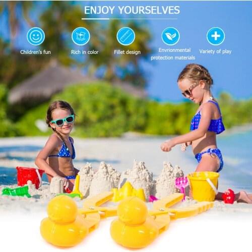 Artificial Snow & Snowflakes Duck Shaped Snowball Maker Clip Children Outdoor Winter Snow Sand Mold Tool Beach Toy Hot