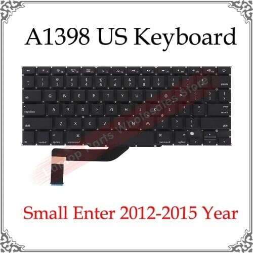 A1398 US Keyboard 2012 2013 2014 2015 Year For Macbook Retina 15.4 Inch Notebook US Layout A1398 Keyboards Replacement